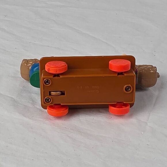 Disney Snow White Dwarfs See-Saw Toy – Happy & Grumpy – Pull / Push Rolling - Picture 7 of 8